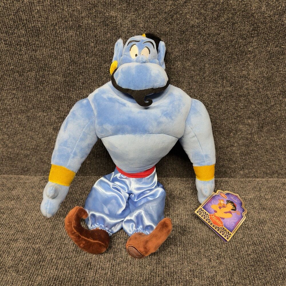 NWT Disney Store Aladdin Genie 18" Inch Plush Soft Disney Stamped